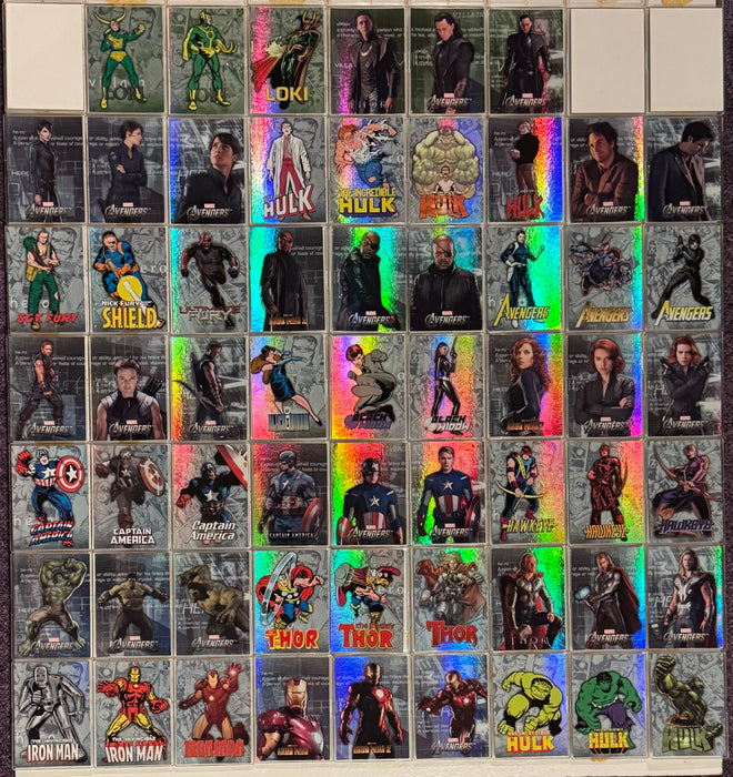 2012 Avengers Assemble Heroes Evolve Foil Chase Trading Card Set E-1/E-60 - TvMovieCards.com