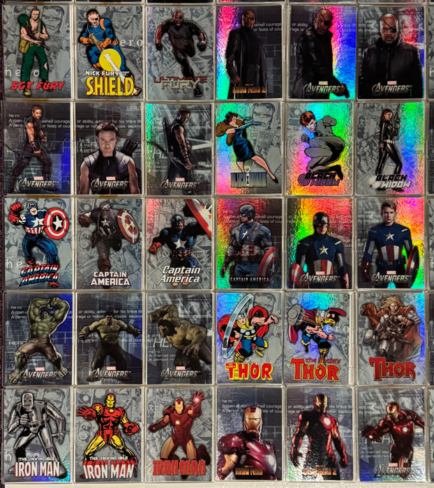 2012 Avengers Assemble Heroes Evolve Foil Chase Trading Card Set E-1/E-60 - TvMovieCards.com