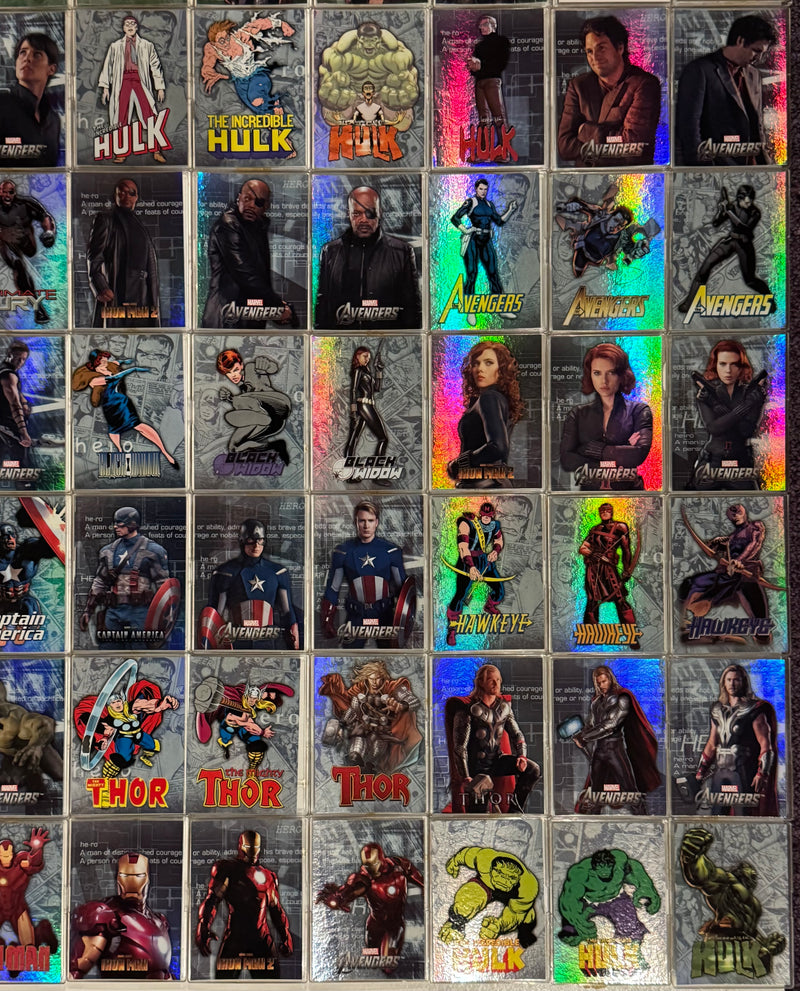 2012 Avengers Assemble Heroes Evolve Foil Chase Trading Card Set E-1/E-60 - TvMovieCards.com
