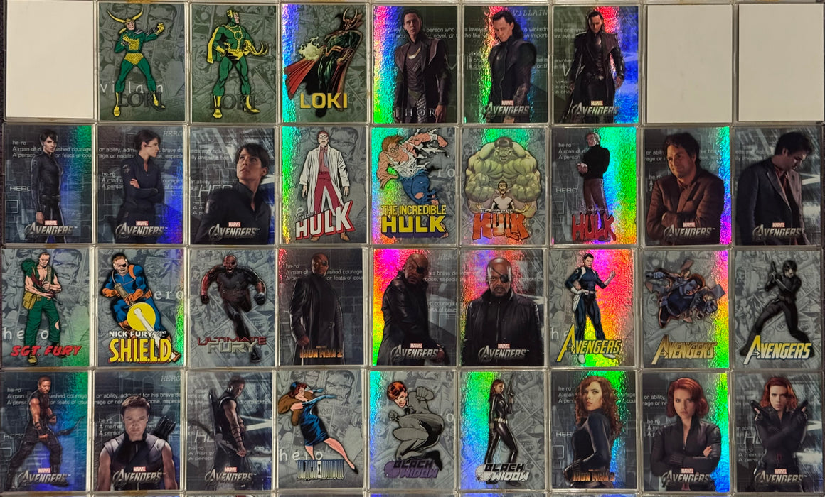 2012 Avengers Assemble Heroes Evolve Foil Chase Trading Card Set E-1/E-60 - TvMovieCards.com