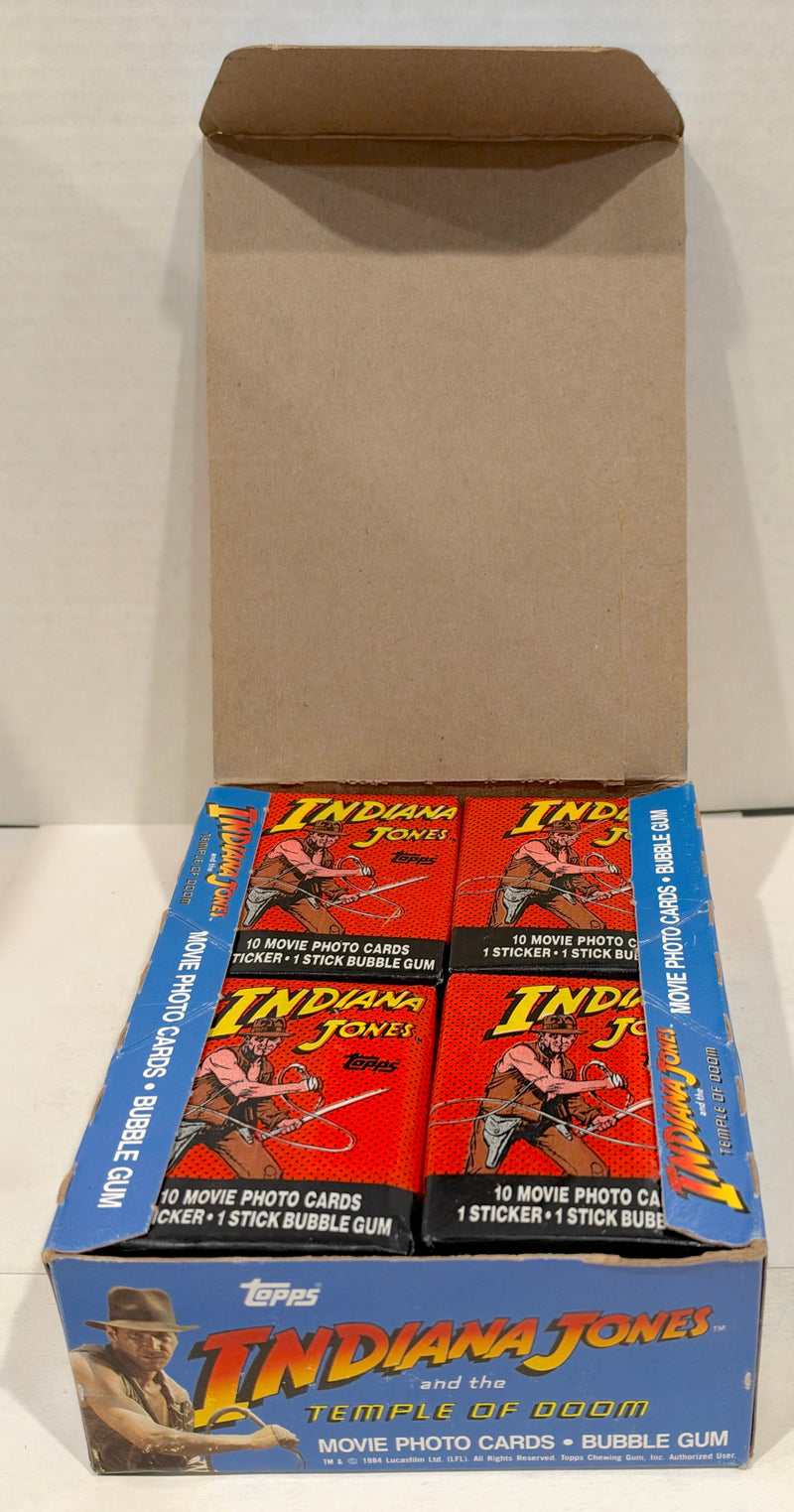1984 Topps Indiana Jones Temple of Doom Vintage FULL 36 Pack Trading Card Box