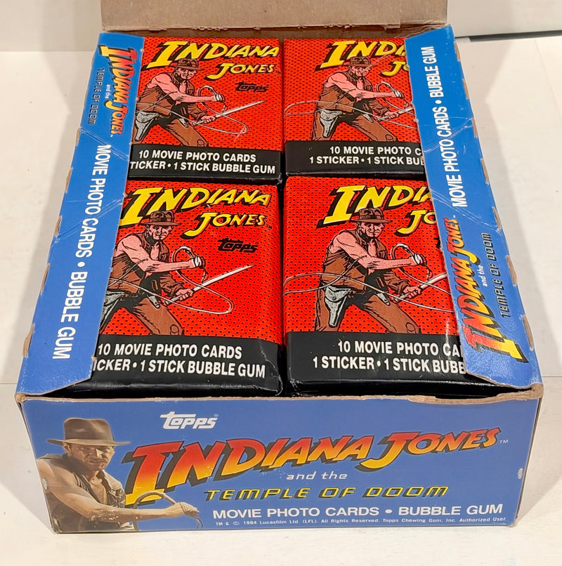 1984 Topps Indiana Jones Temple of Doom Vintage FULL 36 Pack Trading Card Box