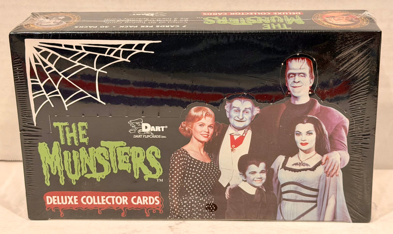 Munsters Deluxe Series One Trading Card Box 30 Packs Dart Flipcards 1996 - TvMovieCards.com