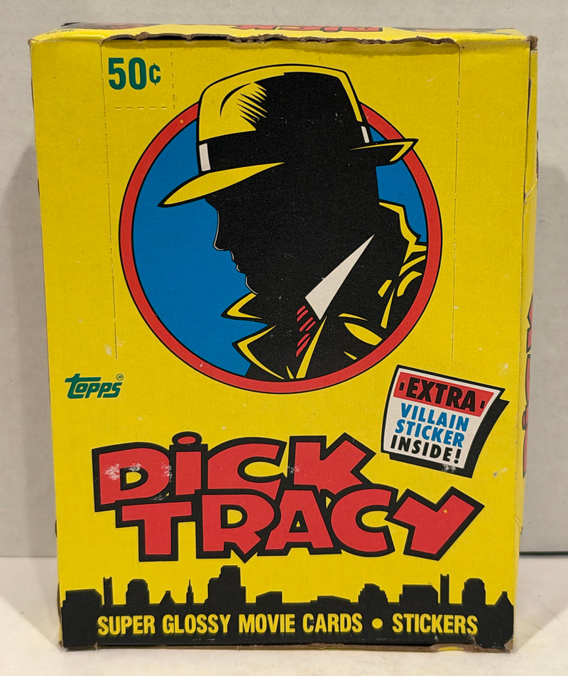 Dick Tracy The Movie Trading Card Box 36 Packs Topps 1990 FULL
