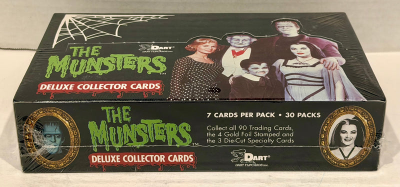 Munsters Deluxe Series One Trading Card Box 30 Packs Dart Flipcards 1996 - TvMovieCards.com