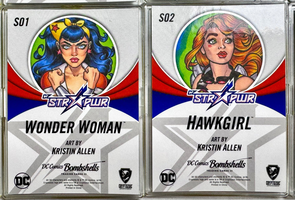 2019 DC Bombshells Series 3 RED CZ STR PWR Complete Set S01 - S10 Cryptozoic   - TvMovieCards.com