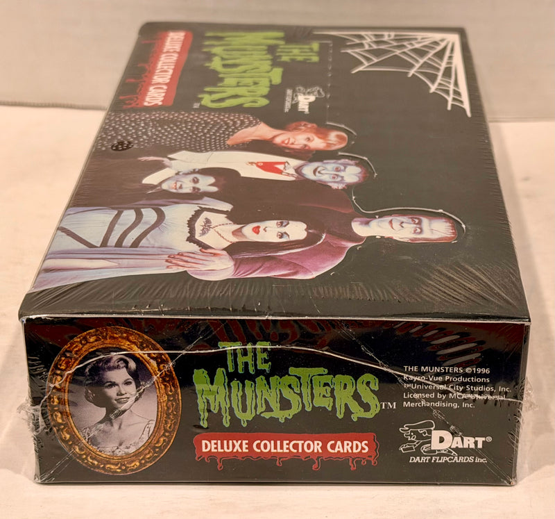 Munsters Deluxe Series One Trading Card Box 30 Packs Dart Flipcards 1996 - TvMovieCards.com