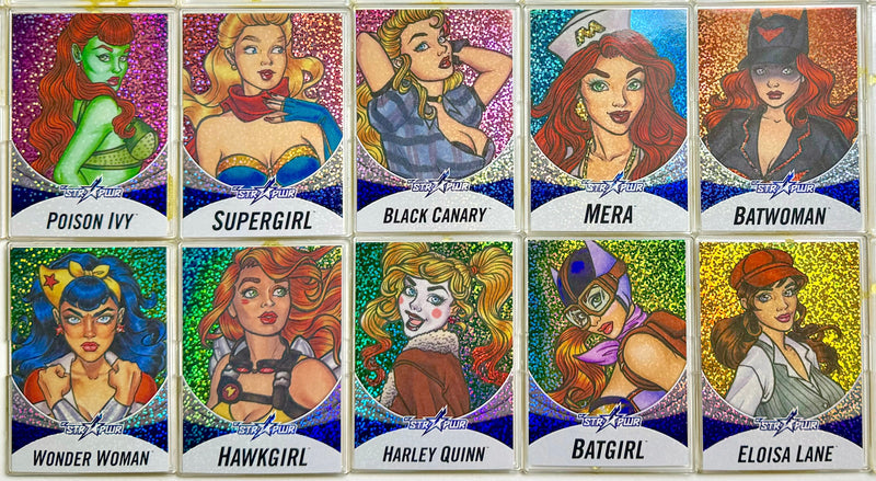 2019 DC Bombshells Series 3 Silver CZ STR PWR Complete Set S01 - S10 Cryptozoic   - TvMovieCards.com