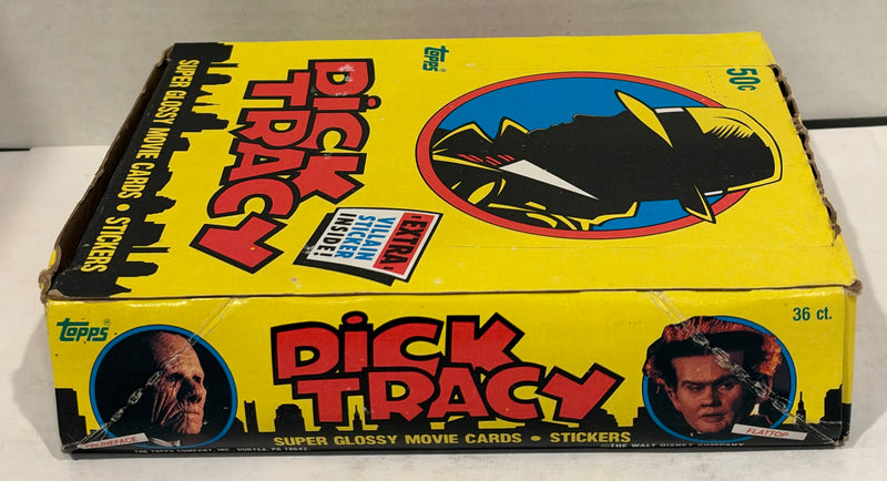 Dick Tracy The Movie Trading Card Box 36 Packs Topps 1990 FULL