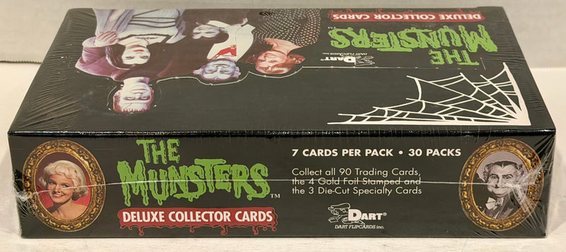 Munsters Deluxe Series One Trading Card Box 30 Packs Dart Flipcards 1996 - TvMovieCards.com
