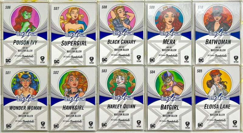 2019 DC Bombshells Series 3 Silver CZ STR PWR Complete Set S01 - S10 Cryptozoic   - TvMovieCards.com