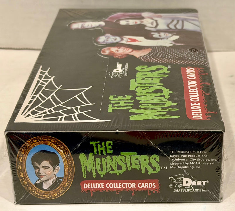 Munsters Deluxe Series One Trading Card Box 30 Packs Dart Flipcards 1996 - TvMovieCards.com