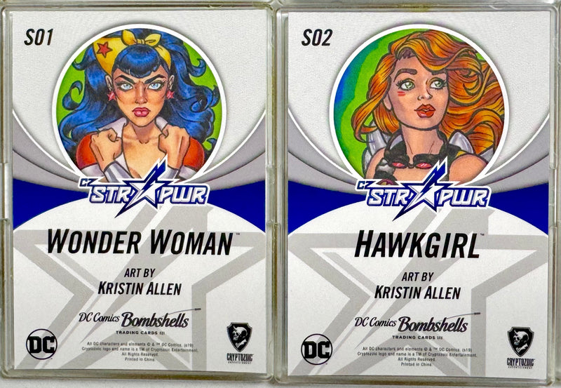 2019 DC Bombshells Series 3 Silver CZ STR PWR Complete Set S01 - S10 Cryptozoic   - TvMovieCards.com