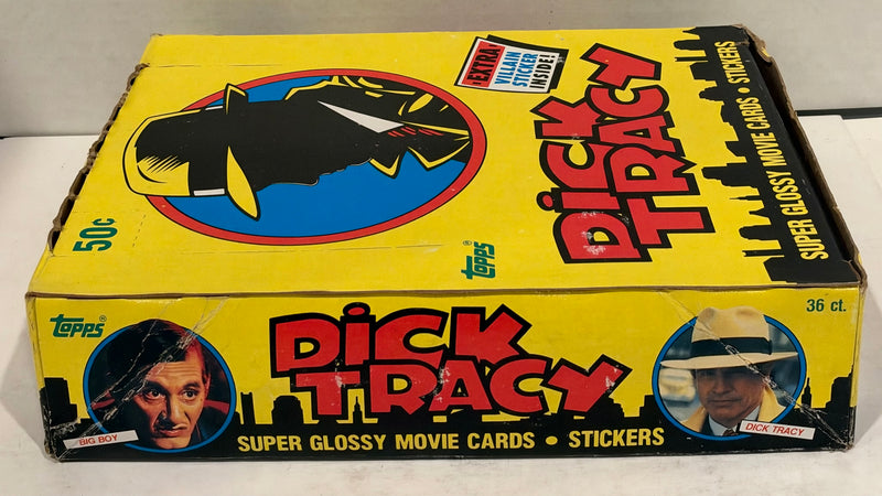 Dick Tracy The Movie Trading Card Box 36 Packs Topps 1990 FULL
