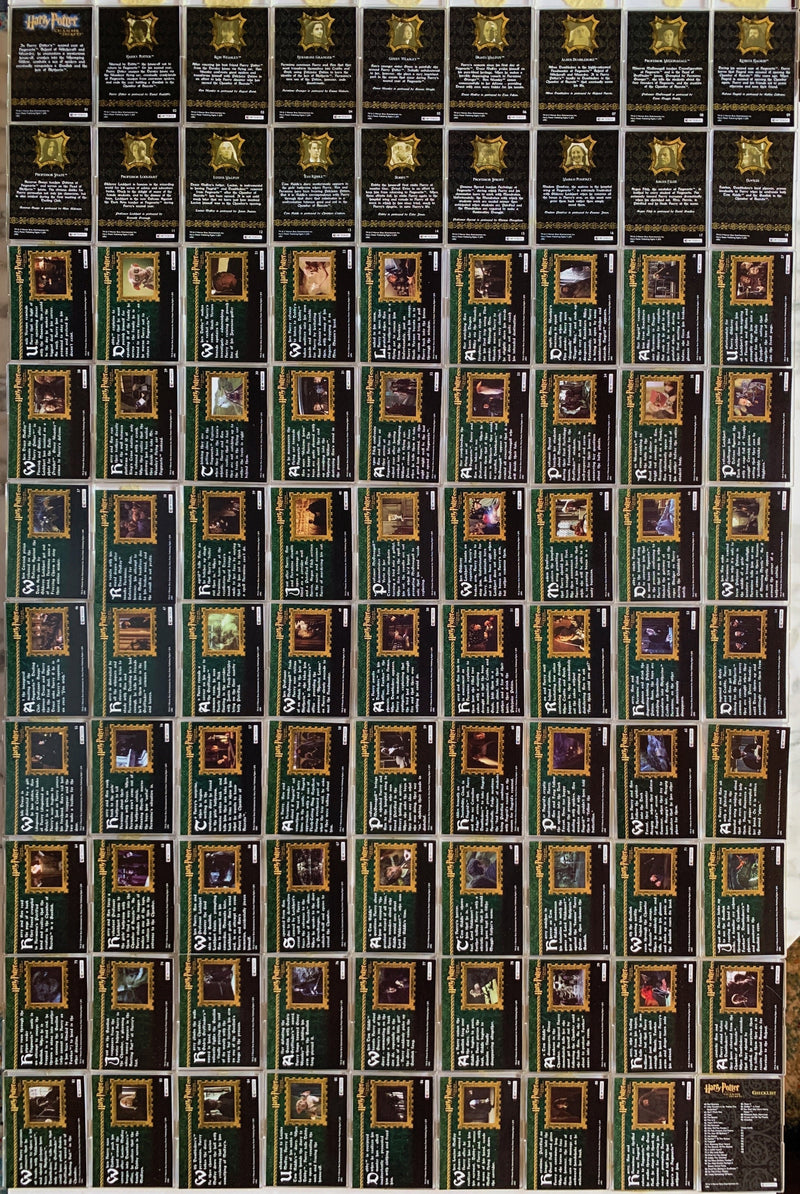 Harry Potter and the Chamber of Secrets Base Card Set 90 Cards   - TvMovieCards.com