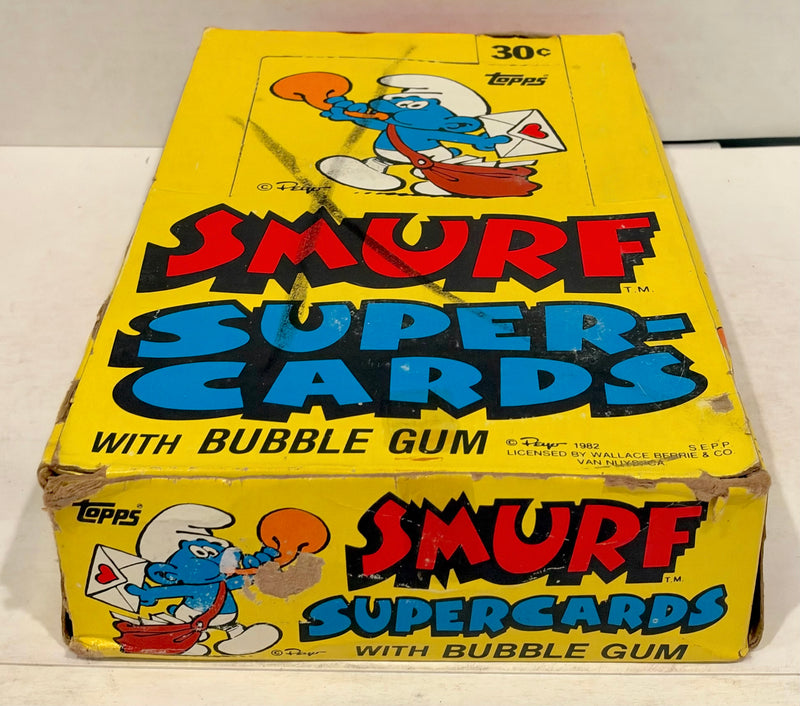 1982 Topps Smurf Supercards FULL 24 Pack Trading Card Wax Box