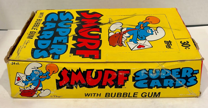 1982 Topps Smurf Supercards FULL 24 Pack Trading Card Wax Box