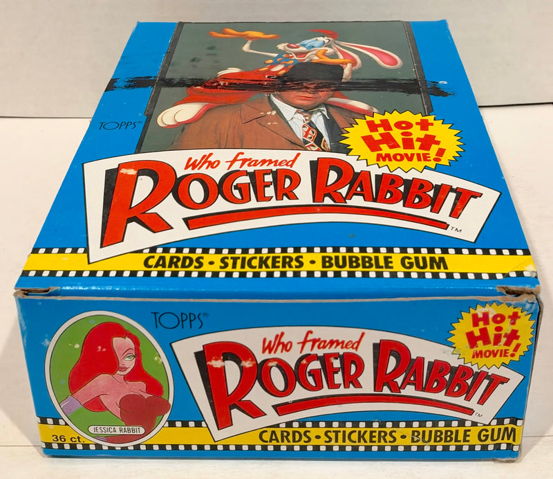 Roger Rabbit (Who Framed) Movie Vintage Bubble Gum Card Box 36 Packs Topps 1988