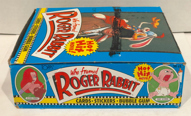 Roger Rabbit (Who Framed) Movie Vintage Bubble Gum Card Box 36 Packs Topps 1988