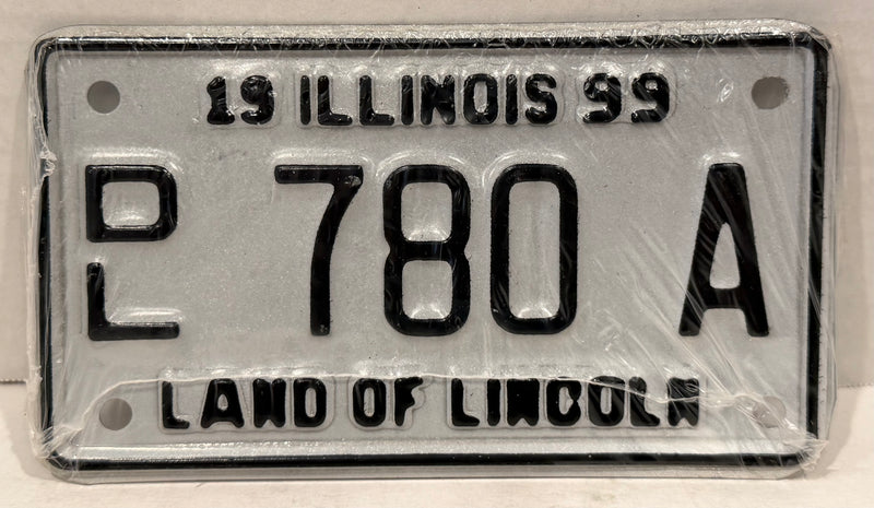 1999 Illinois Motorcycle Dealer Dealership License Plate DL 780A Harley Davidson - TvMovieCards.com