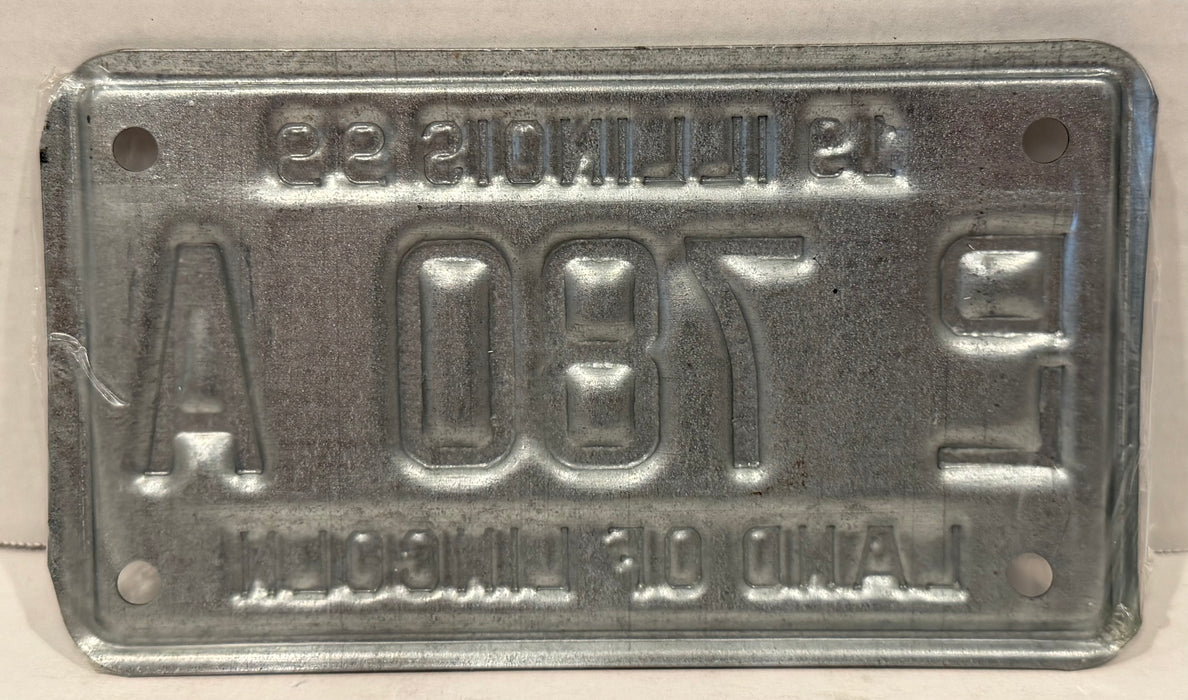 1999 Illinois Motorcycle Dealer Dealership License Plate DL 780A Harley Davidson