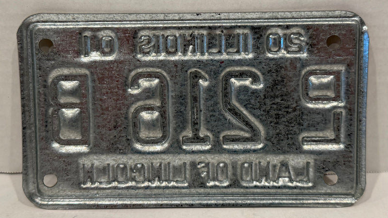 2001 Illinois Motorcycle Dealer Dealership License Plate DL 216B Harley Davidson - TvMovieCards.com