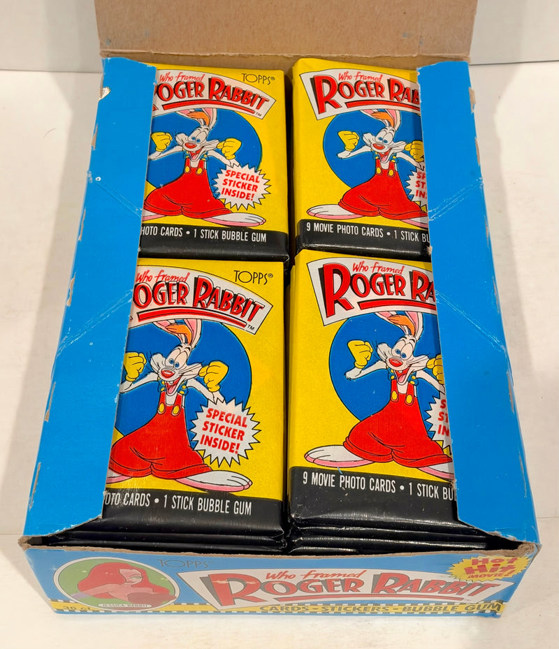 Roger Rabbit (Who Framed) Movie Vintage Bubble Gum Card Box 36 Packs Topps 1988