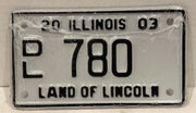 2003 Illinois Motorcycle Dealer Dealership License Plate DL 780 Harley Davidson - TvMovieCards.com