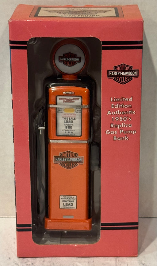 Harley Davidson Motorcycles 1950s Replica Gas Pump Bank 1:12 Scale Diecast 97897 - TvMovieCards.com