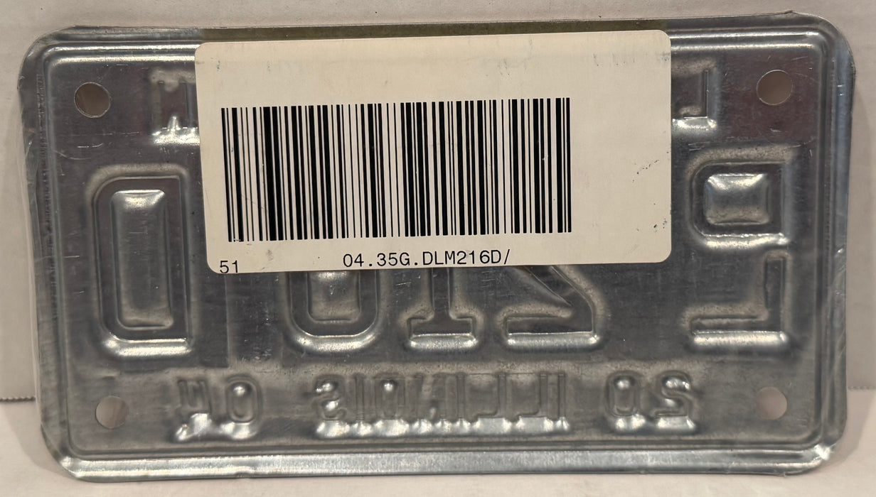 2004 Illinois Motorcycle Dealer Dealership License Plate DL 216D Harley Davidson