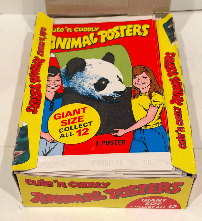 1981 Cute 'n Cuddly Animal Posters Wax Box 36 Packs Topps