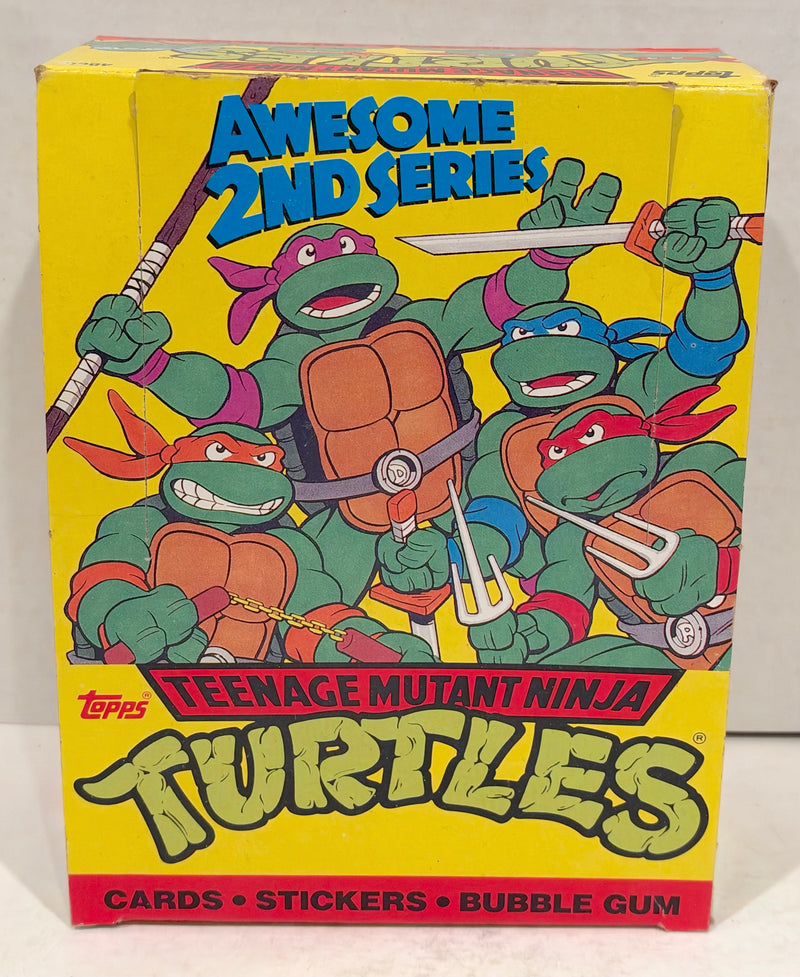 Teenage Mutant Ninja Turtles Cartoon 2nd Series Vintage Card Box 48 Packs Topps