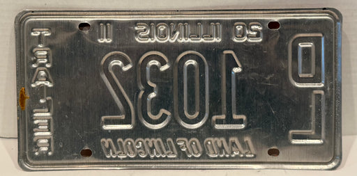 2011 Illinois Dealer Dealership License Plate DL 1032A Trailer - TvMovieCards.com
