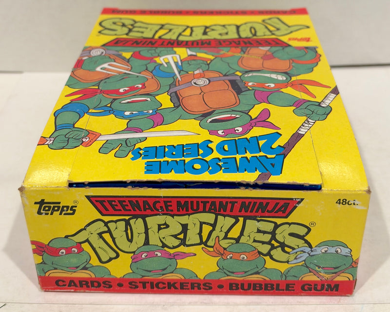 Teenage Mutant Ninja Turtles Cartoon 2nd Series Vintage Card Box 48 Packs Topps