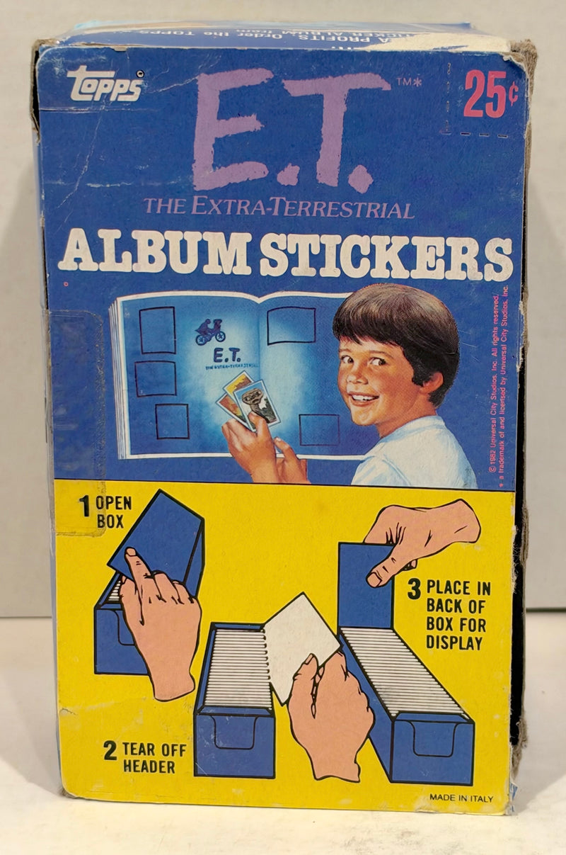 1982 E.T. The Extra Terrestrial Album Sticker Box 100 Packs Sealed Topps Panini - TvMovieCards.com