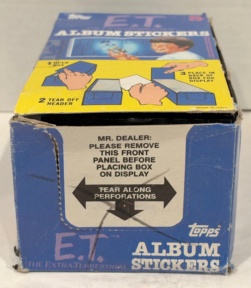 1982 E.T. The Extra Terrestrial Album Sticker Box 100 Packs Sealed Topps Panini - TvMovieCards.com