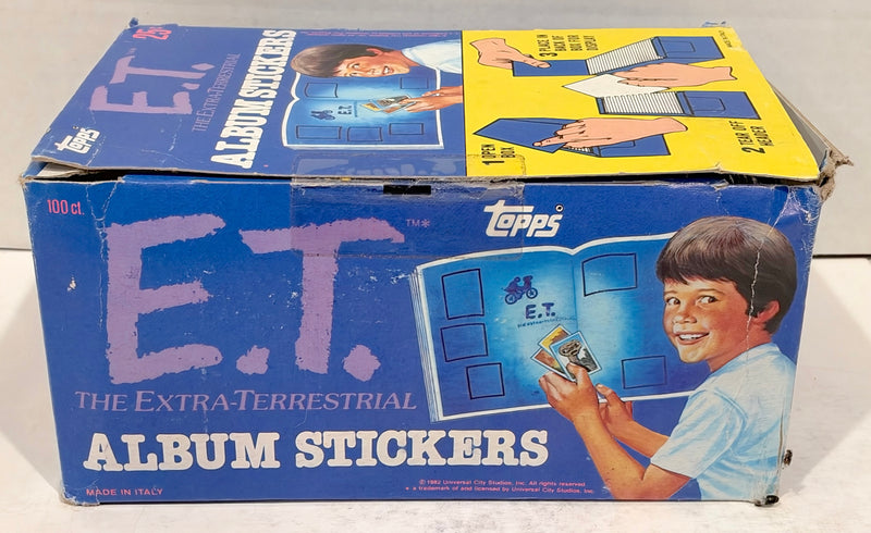 1982 E.T. The Extra Terrestrial Album Sticker Box 100 Packs Sealed Topps Panini - TvMovieCards.com