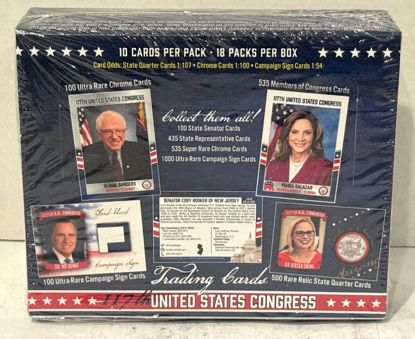 2021 117th United States Congress Hobby Trading Card Box Factory Sealed - TvMovieCards.com