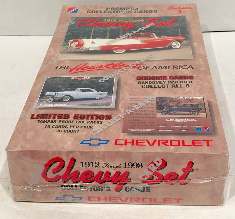 1992 Chevy Set Series 1 One 1912-1993 Trading Card Box 36 Packs Collect-A-Card