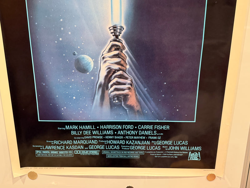 1983 Star Wars Episode VI "Return Of the Jedi" 1SH Original Movie Poster 27 x 41 - TvMovieCards.com