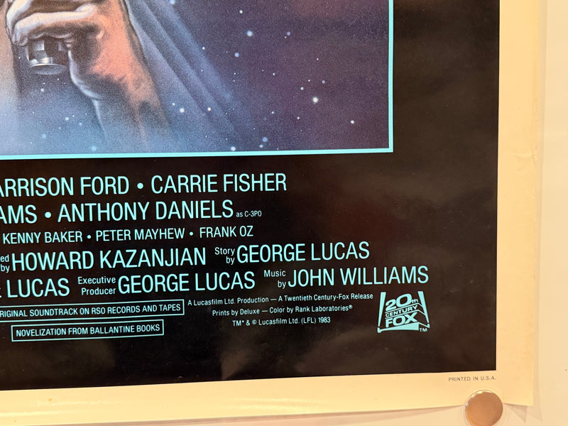 1983 Star Wars Episode VI "Return Of the Jedi" 1SH Original Movie Poster 27 x 41 - TvMovieCards.com