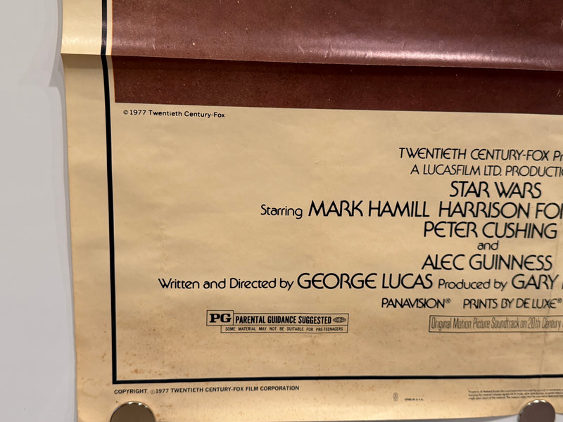 1977 Star Wars Episode IV "A New Hope" 1SH Original Movie Poster Style A 27 x 41 - TvMovieCards.com
