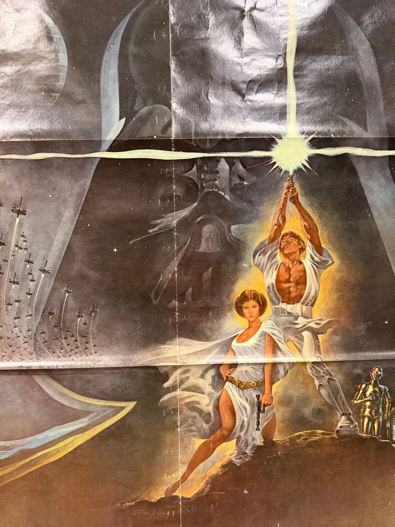 1977 Star Wars Episode IV "A New Hope" 1SH Original Movie Poster Style A 27 x 41 - TvMovieCards.com