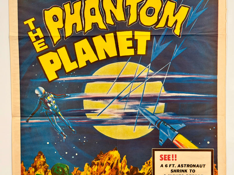 1962 The Phantom Planet 1SH Original Sci-Fi Movie Poster 27 x 41 Dean Fredericks - TvMovieCards.com