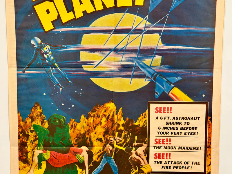 1962 The Phantom Planet 1SH Original Sci-Fi Movie Poster 27 x 41 Dean Fredericks - TvMovieCards.com