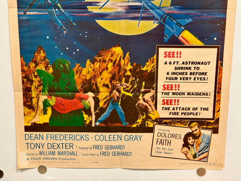 1962 The Phantom Planet 1SH Original Sci-Fi Movie Poster 27 x 41 Dean Fredericks - TvMovieCards.com