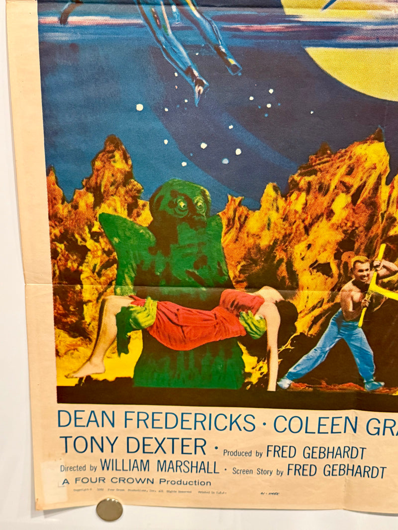 1962 The Phantom Planet 1SH Original Sci-Fi Movie Poster 27 x 41 Dean Fredericks - TvMovieCards.com