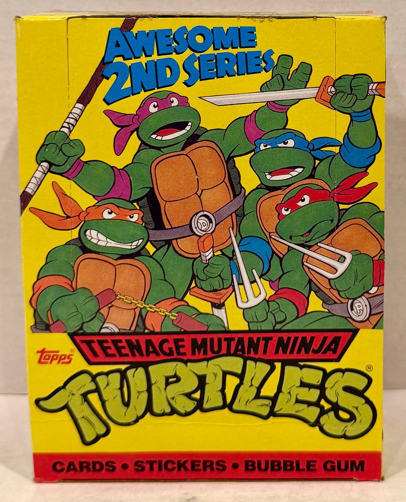 Teenage Mutant Ninja Turtles Cartoon 2nd Series Vintage Card Box 48 Packs Topps