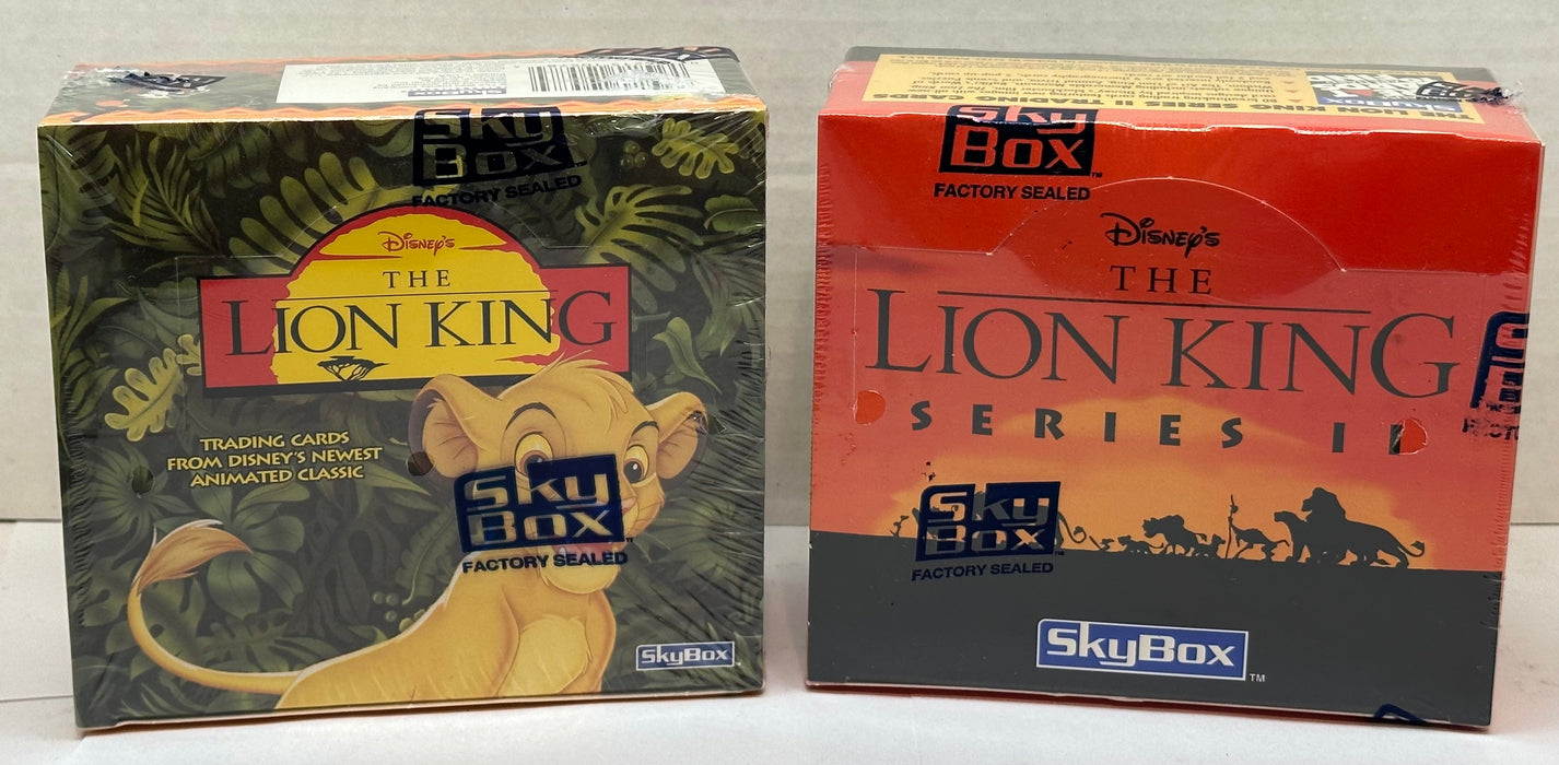 Lion King Series 1 + 2 One & Two Disney Movie Card Box 36 Packs Skybox 1994   - TvMovieCards.com