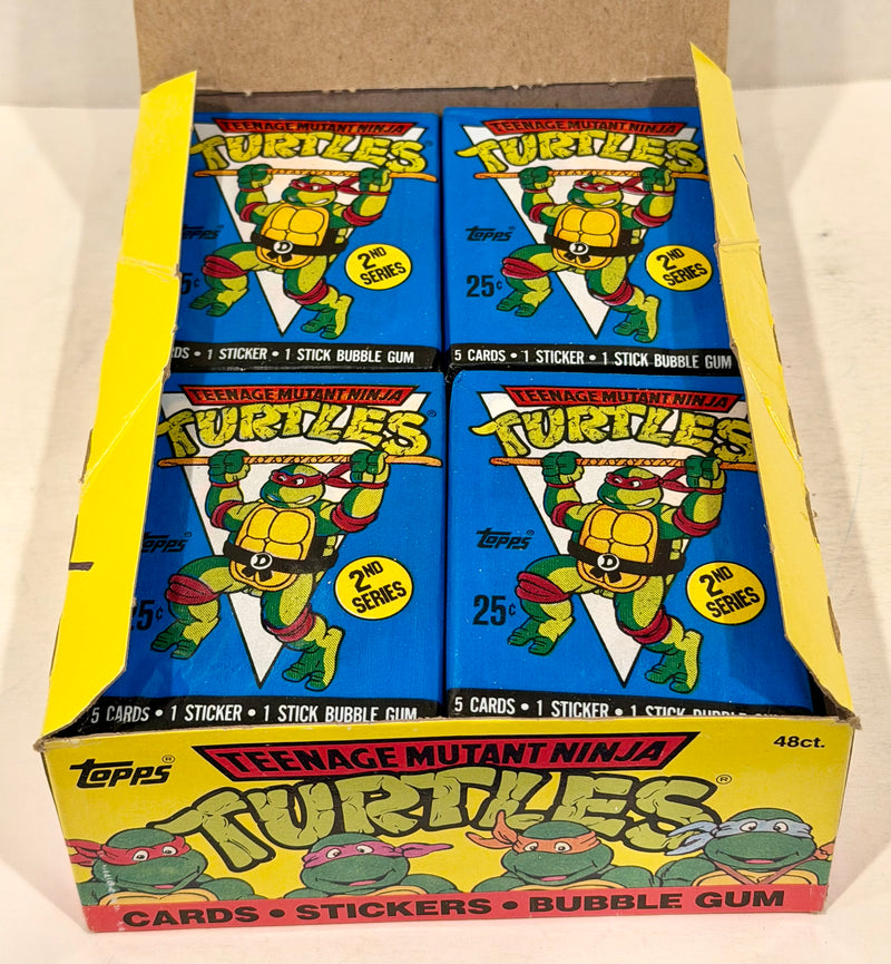 Teenage Mutant Ninja Turtles Cartoon 2nd Series Vintage Card Box 48 Packs Topps